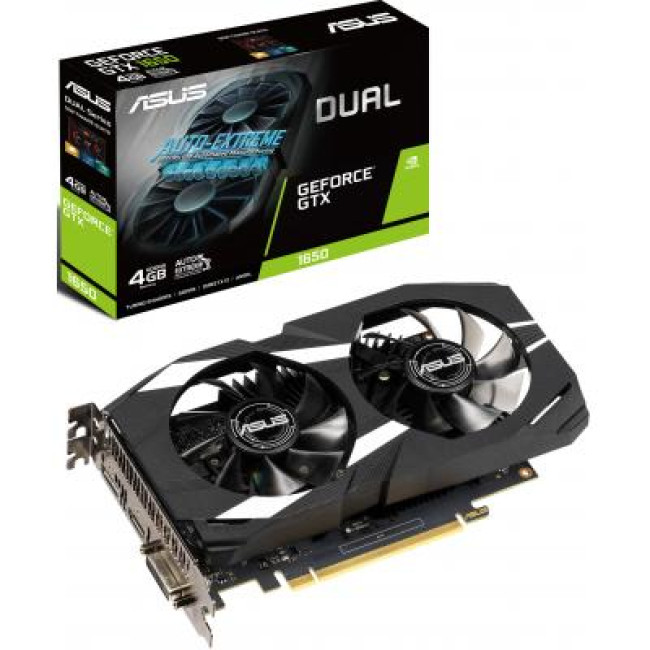 Видеокарта ASUS GeForce GTX1650 4096Mb DUAL (DUAL-GTX1650-4G)