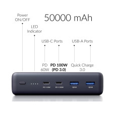 Voltero 50000mAh S50 PD/100W QC/3.0/18W USB-Cx2, USB-Ax2 (8720828063200, 6090537940980)