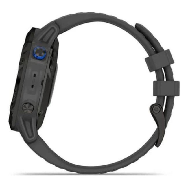 Garmin Fenix 6 Pro Solar Titanium Carbon Gray Dlc With Titanium Dlc Band (010-02410-23/22)