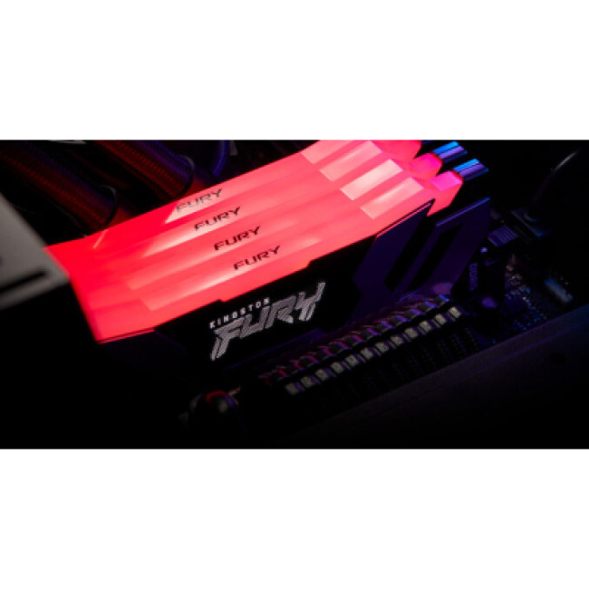 Модуль памяти Kingston FURY 96 GB (2x48GB) DDR5 6000 MHz Renegade RGB (KF560C32RSAK2-96)