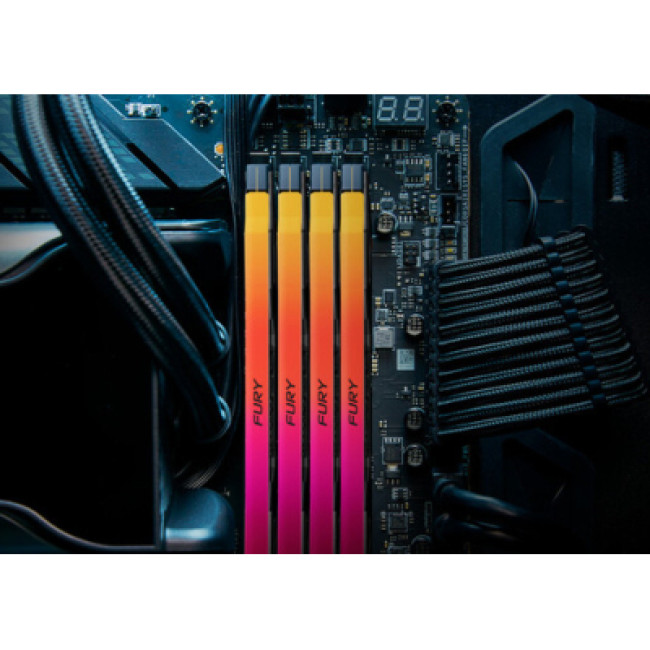 Модуль памяти Kingston FURY 96 GB (2x48GB) DDR5 6000 MHz Renegade RGB (KF560C32RSAK2-96)