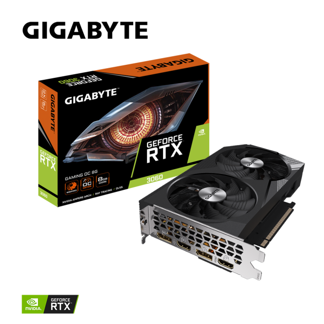 Gigabyte GeForce RTX3060 8Gb GAMING OC (GV-N3060GAMING OC-8GD)