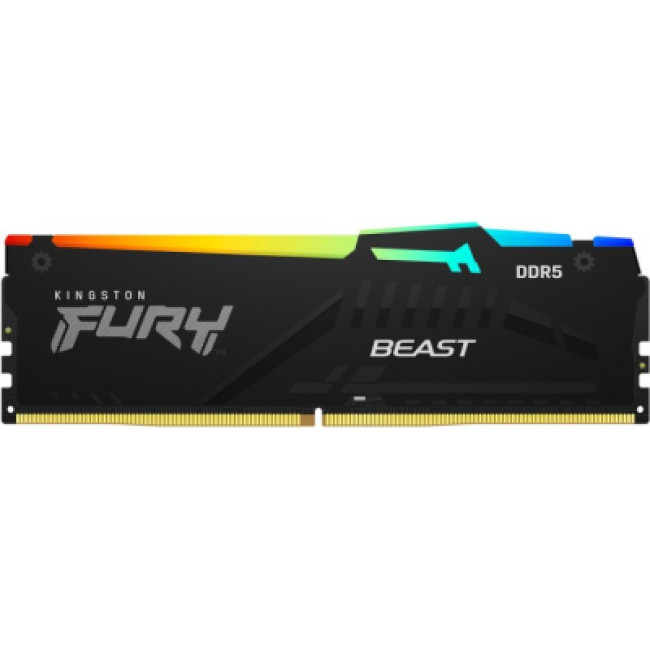 Модуль памяти Kingston Fury (ex.HyperX) DDR5 32GB (2x16GB) 5200 MHz Beast RGB XMP (KF552C40BBAK2-32)