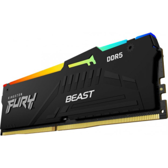 Модуль памяти Kingston Fury (ex.HyperX) DDR5 32GB (2x16GB) 5200 MHz Beast RGB XMP (KF552C40BBAK2-32)