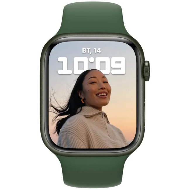 Apple Watch Series 7 GPS 41mm Green Aluminum Case With Green Sport Band (MKN03)