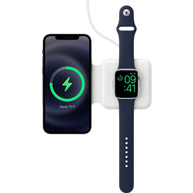 Зарядное устройство для одновременной зарядки iPhone и Apple Watch, Apple MagSafe Duo Charger (MHXF3)