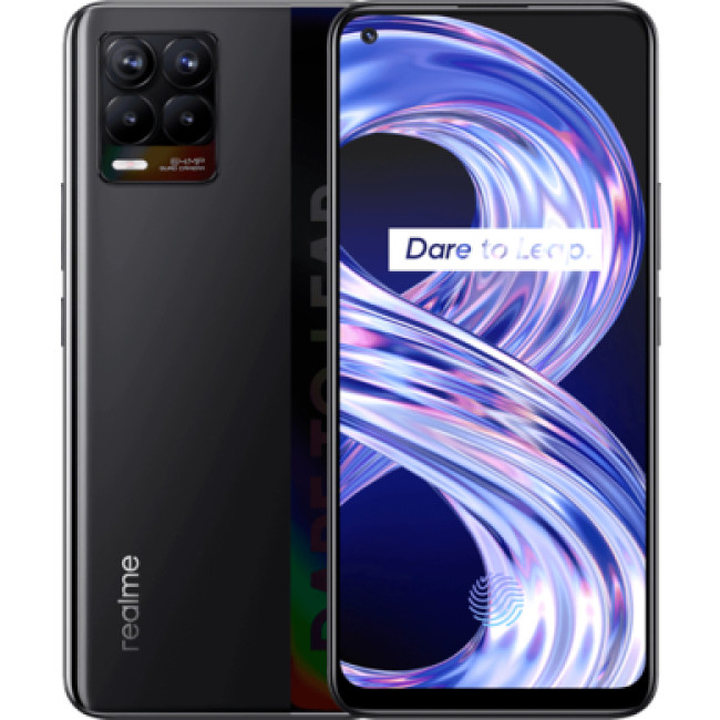 Смаpтфон Realme 8 6/128GB Cyber Black NFC (Global Version)