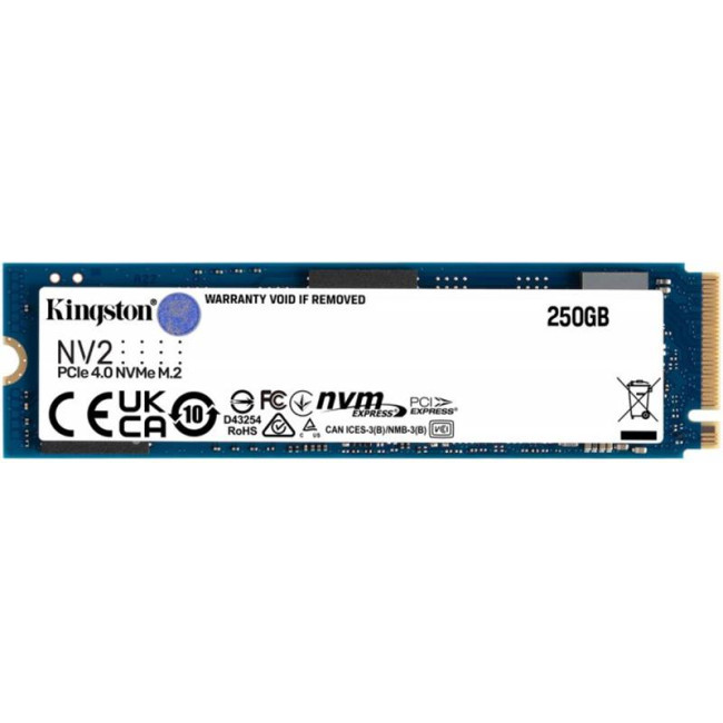 SSD  250GB M.2 NVMe Kingston NV2 M.2 2280 PCIe Gen4.0 x4 (SNV2S/250G)