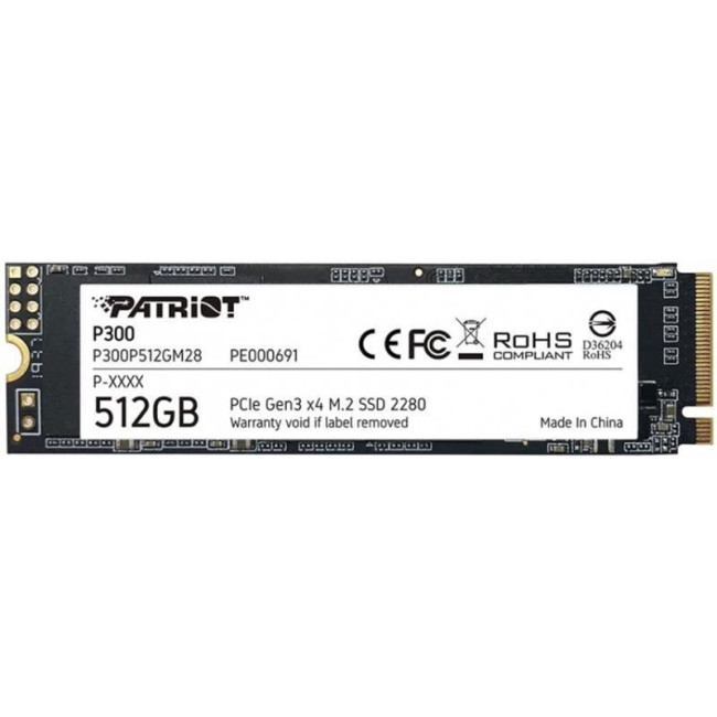 SSD накопитель PATRIOT P300 512 GB (P300P512GM28)