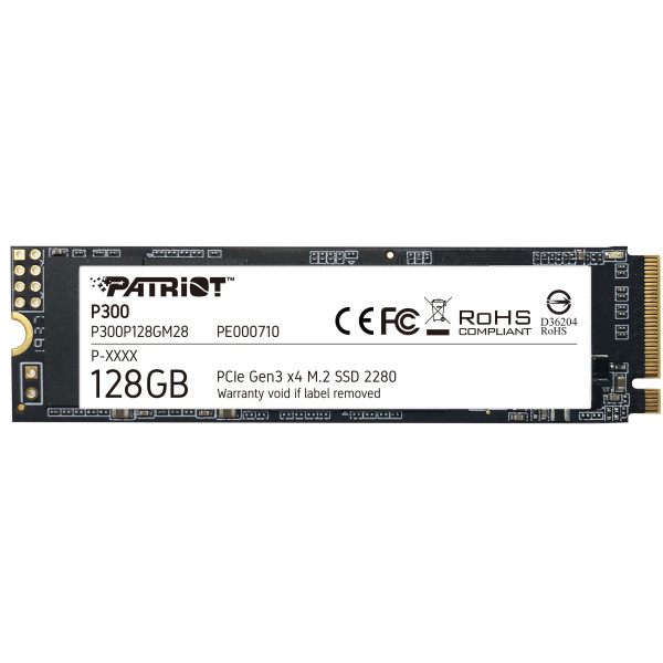 SSD  128GB Patriot P300 M.2 2280 PCIe 3.0 x4 NVMe TLC (P300P128GM28)