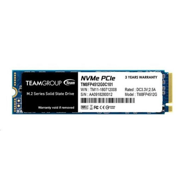 SSD  512GB Team MP34 M.2 2280 PCIe 3.0 x4 3D TLC (TM8FP4512G0C101)