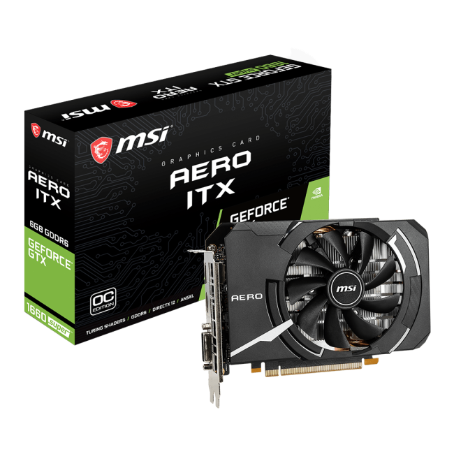 MSI GeForce GTX1660 SUPER 6144Mb AERO ITX OC (GTX 1660 SUPER AERO ITX OC 6G)