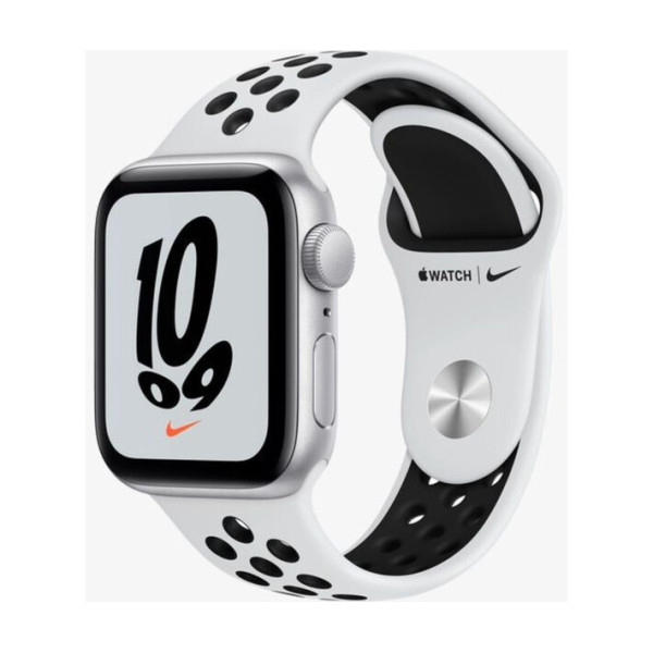Apple Watch Nike SE GPS 40mm Silver Alum Case w. Pure Plat./Black Nike S. Band (MKQ23)