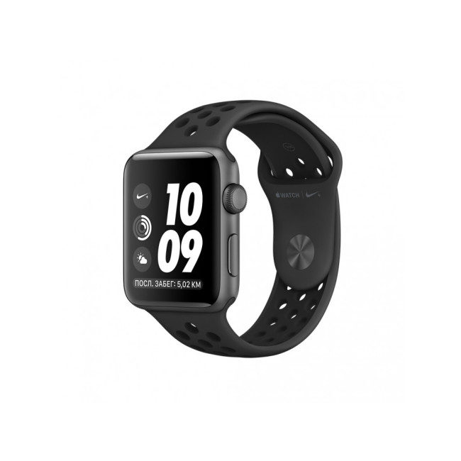 Apple Watch Series 3 Nike+ 42mm GPS Space Gray Aluminum Case Black Nike Sport Band (MTF42