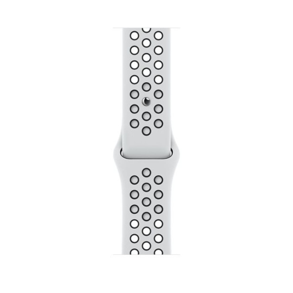 Apple Watch Nike Series 8 GPS 41mm Starlight Aluminum Case w. Summit White/Black Nike S. Band (MPGK3)
