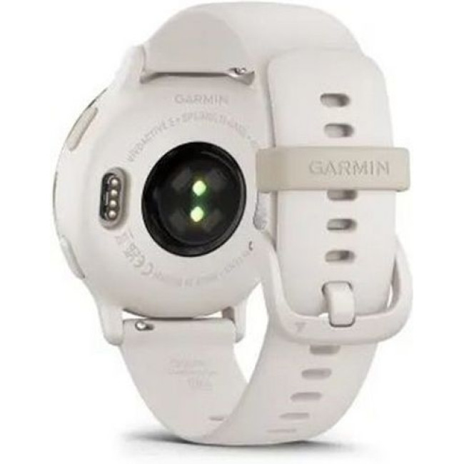 Garmin vivoactive 5 Cream Gold Aluminum Bezel with Ivory Case and Silicone Band (010-02862-11)