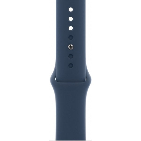 Продажа Смарт-часы Apple Watch SE GPS 44mm Silver Aluminum Case w. Abyss Blue S. Band (MKQ43)