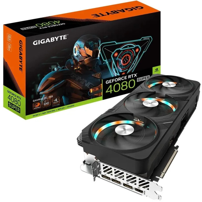 Видеокарта Gigabyte GeForce RTX4080 SUPER 16Gb GAMING OC (GV-N408SGAMING OC-16GD)