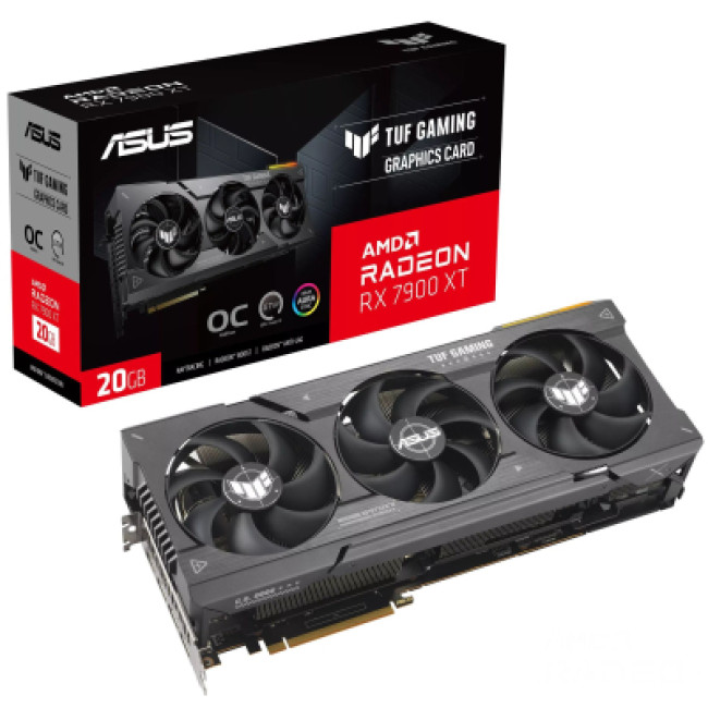 Видеокарта Asus Radeon RX 7900 XT 20Gb TUF OC GAMING (TUF-RX7900XT-O20G-GAMING)