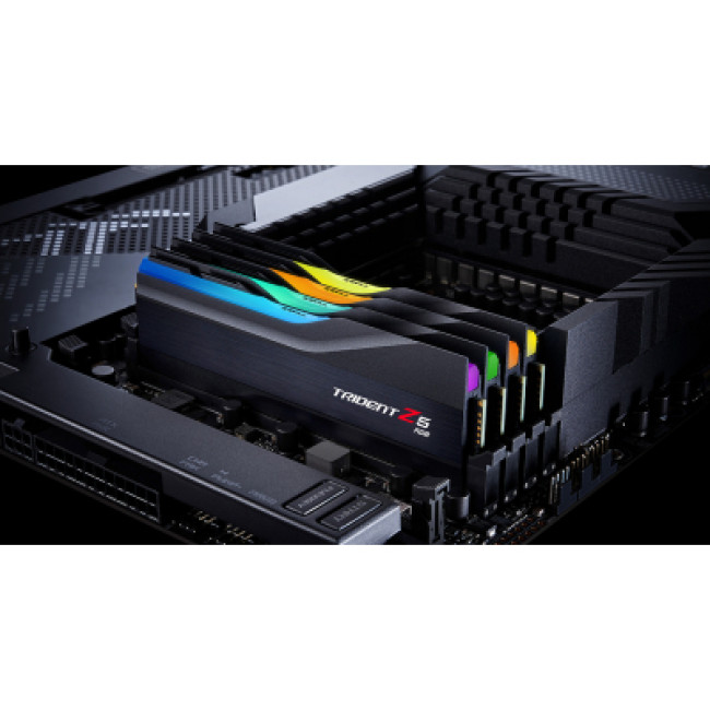 Модуль памяти G.Skill DDR5 32GB (2x16GB) 6000 MHz Trident Z5 RGB Black (F5-6000J4040F16GX2-TZ5RK)