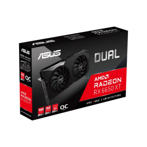 Видеокарта ASUS Radeon RX 6650 XT 8Gb DUAL OC (DUAL-RX6650XT-O8G)