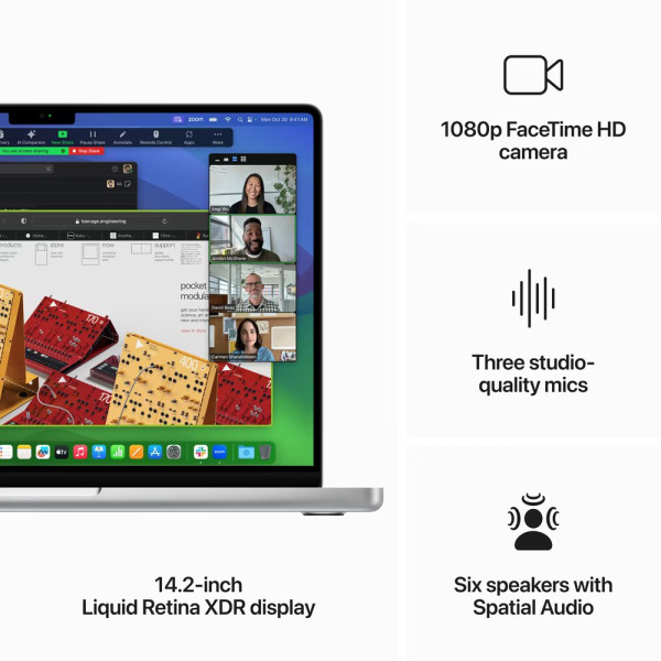 Купити Apple MacBook Pro 14" Silver Late 2023 (MRX83) в інтернет-магазині