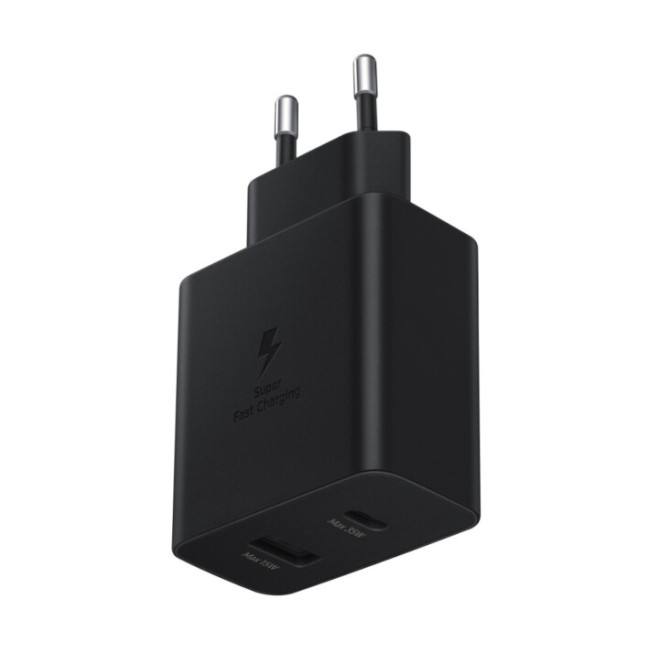 Зарядное устройство Samsung 35W PD Power Adapter Duo Black (EP-TA220NBEGRU).