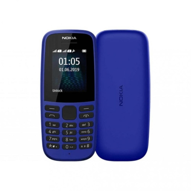 Мобільний телефон Nokia 105 Single Sim 2019 Blue (16KIGL01A13) (UA)