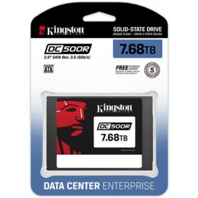 SSD накопитель Kingston DC500R 7680 GB (SEDC500R/7680G)