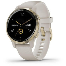 Garmin Venu 2S Light Gold Stainless Steel Bezel with Light Sand Case and Silicone Band (010-02429-01/11)