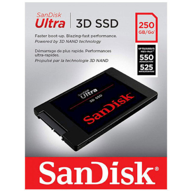 SSD накопитель SanDisk Ultra 3D 500 GB (SDSSDH3-500G-G25)