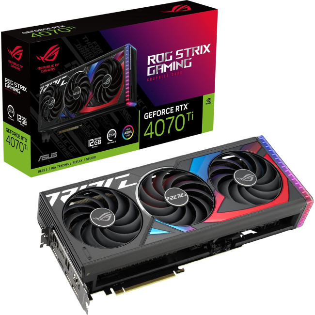 Видеокарта Asus ROG Strix GeForce RTX 4070 Ti 12GB GDDR6X (ROG-STRIX-RTX4070TI-12G-GAMING)