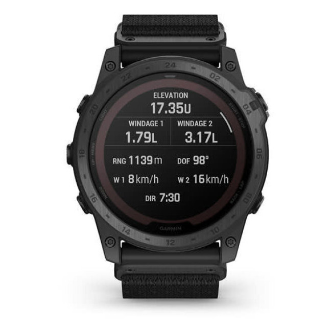 Смарт-часы Garmin Tactix 7 – Pro Ballistics Edition S. Powered T. Watch w. Applied B. and Nylon Band (010-02704-20/21)