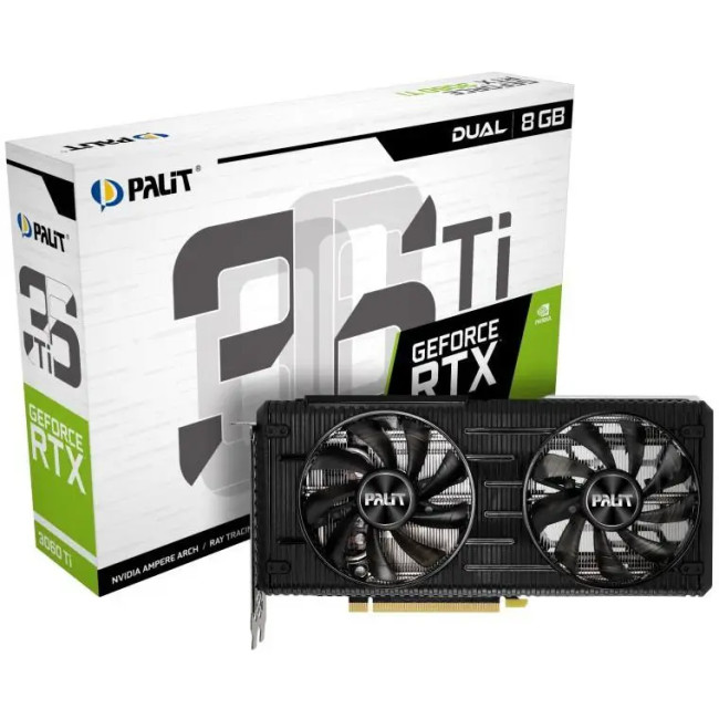 Palit GeForce RTX 3060 Ti Dual V1 (NE6306T019P2-190AD/LHR)