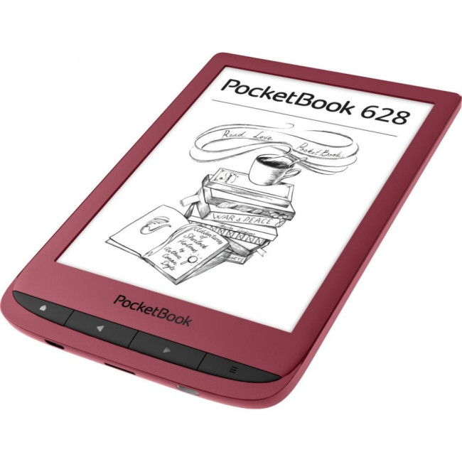 Электронная книга PocketBook 628 Touch Lux 5, Ruby Red (PB628-R-WW)