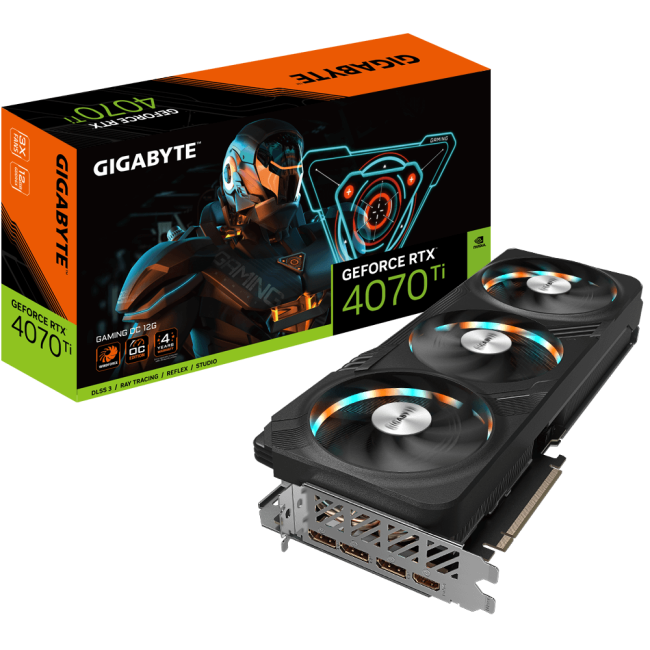 Видеокарта GIGABYTE GeForce RTX4070Ti 12Gb GAMING OC (GV-N407TGAMING OC-12GD)