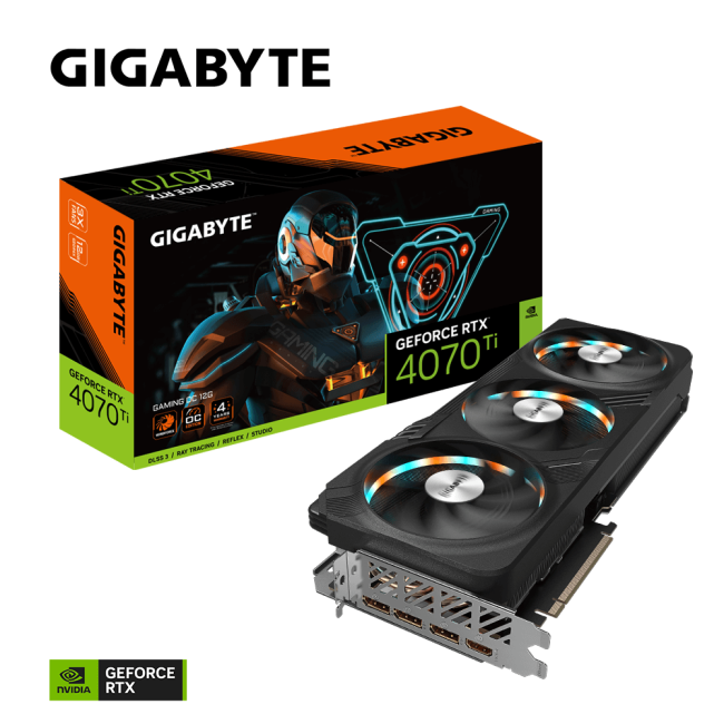 Видеокарта GIGABYTE GeForce RTX4070Ti 12Gb GAMING OC (GV-N407TGAMING OC-12GD)