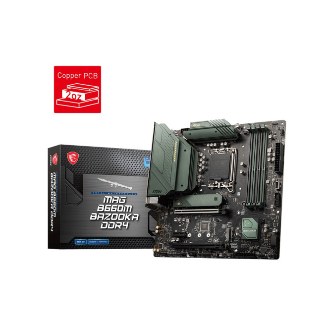 Материнська плата MSI MAG B660M Bazooka DDR4 Socket 1700