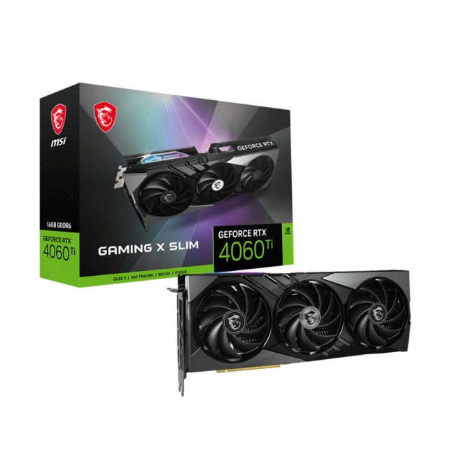 MSI GeForce RTX4060Ti 16Gb GAMING X SLIM (RTX 4060 Ti GAMING X SLIM 16G)