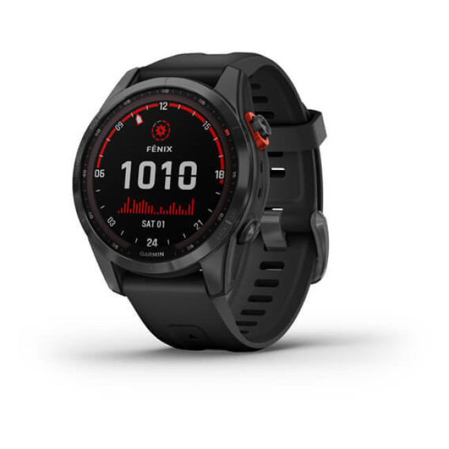 Garmin Fenix 7S Solar Slate Gray with Black Band (010-02539-12/13)