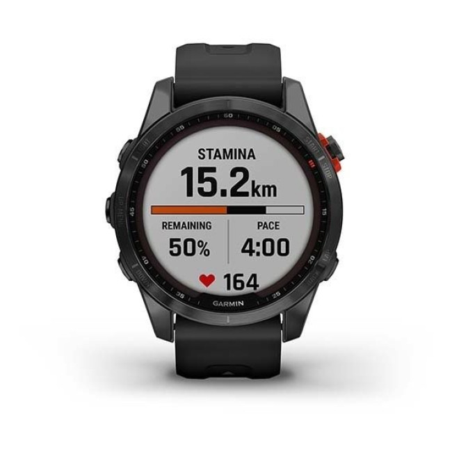 Garmin Fenix 7S Solar Slate Gray with Black Band (010-02539-12/13)