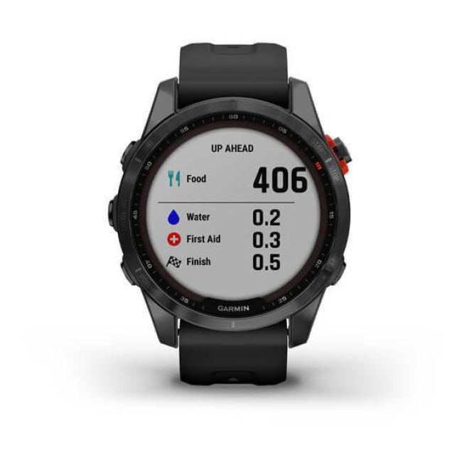 Garmin Fenix 7S Solar Slate Gray with Black Band (010-02539-12/13)