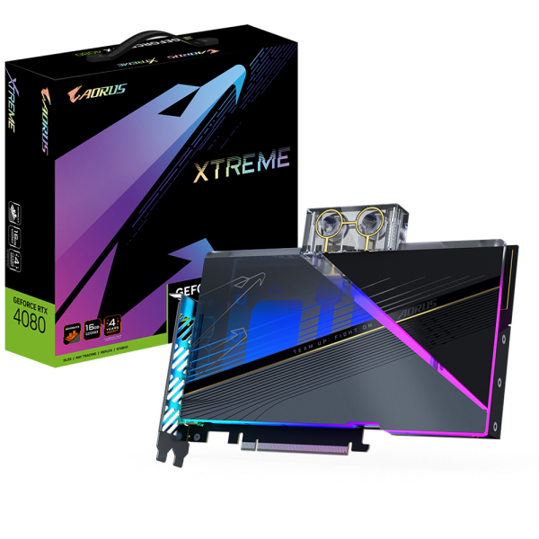 Gigabyte GeForce RTX4080 16Gb AORUS XTREME WATERFORCE WB (GV-N4080AORUSX WB-16GD)