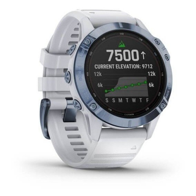 Garmin Fenix 6 Pro Solar Edition Mineral Blue with Whitestone Band (010-02410-19/18)