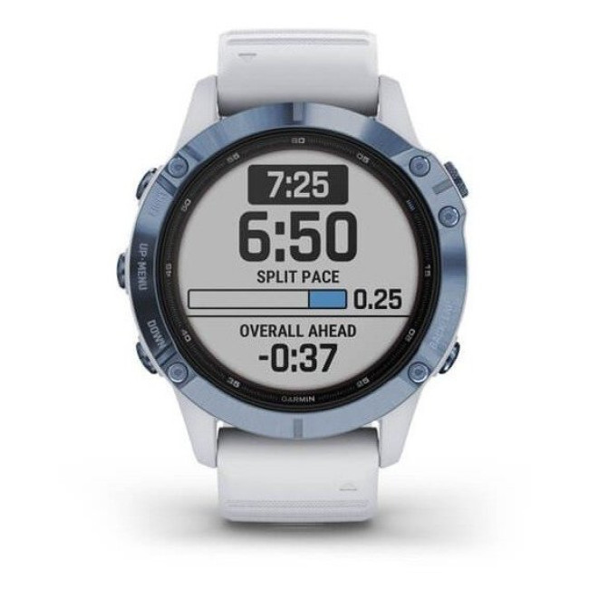 Garmin Fenix 6 Pro Solar Edition Mineral Blue with Whitestone Band (010-02410-19/18)