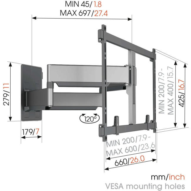 крепление Vogels TVM 5855 Black