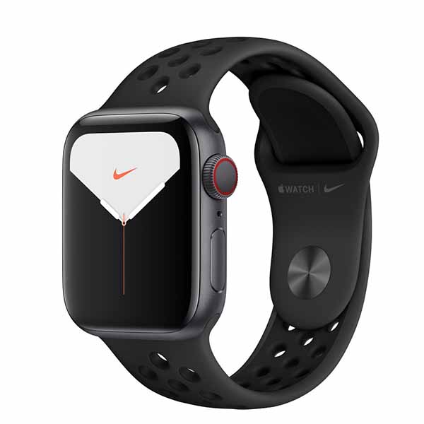 Apple Watch Series 5 Nike 40mm GPS + LTE Space Gray Case w. Anthracite/Black Nike B. (MX382)