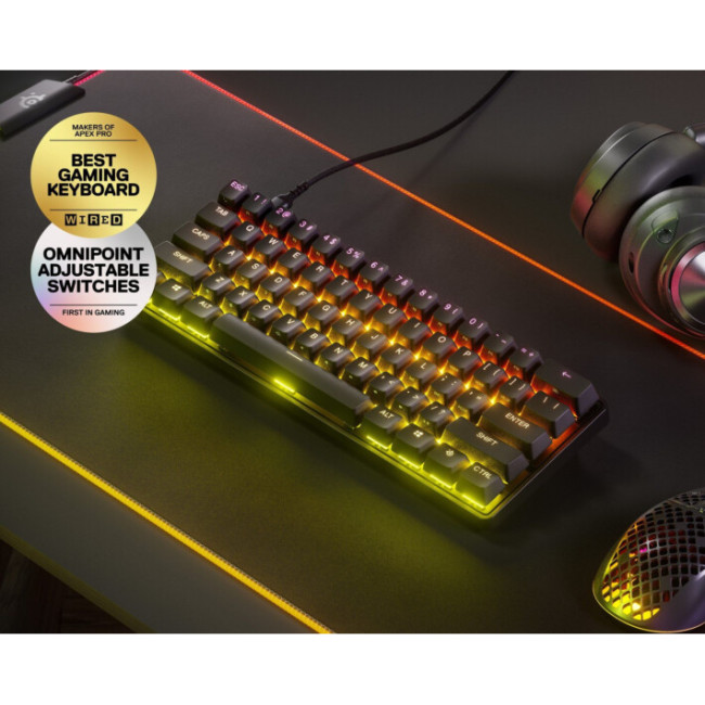 Клавиатура SteelSeries Apex Pro Mini USB (64820)