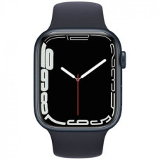 Apple Watch Series 7 GPS + Cellular 41mm Midnight Aluminum Case w. Midnight S. Band (MKH73)