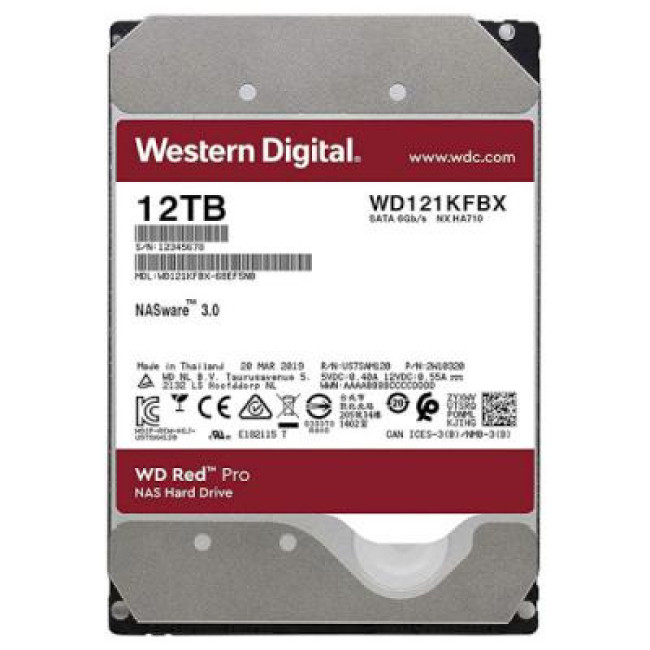 Жесткий диск WD Red Pro 12 TB (WD121KFBX)